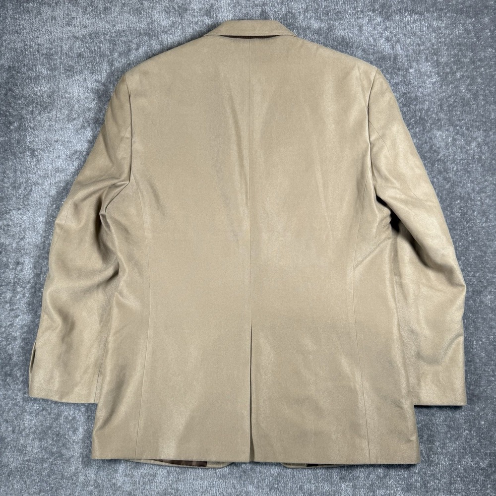 NWT Chaps Blazer Men's 40R Beige 2 Button Formal Business Sportcoat Jacket - Picture 2 of 8
